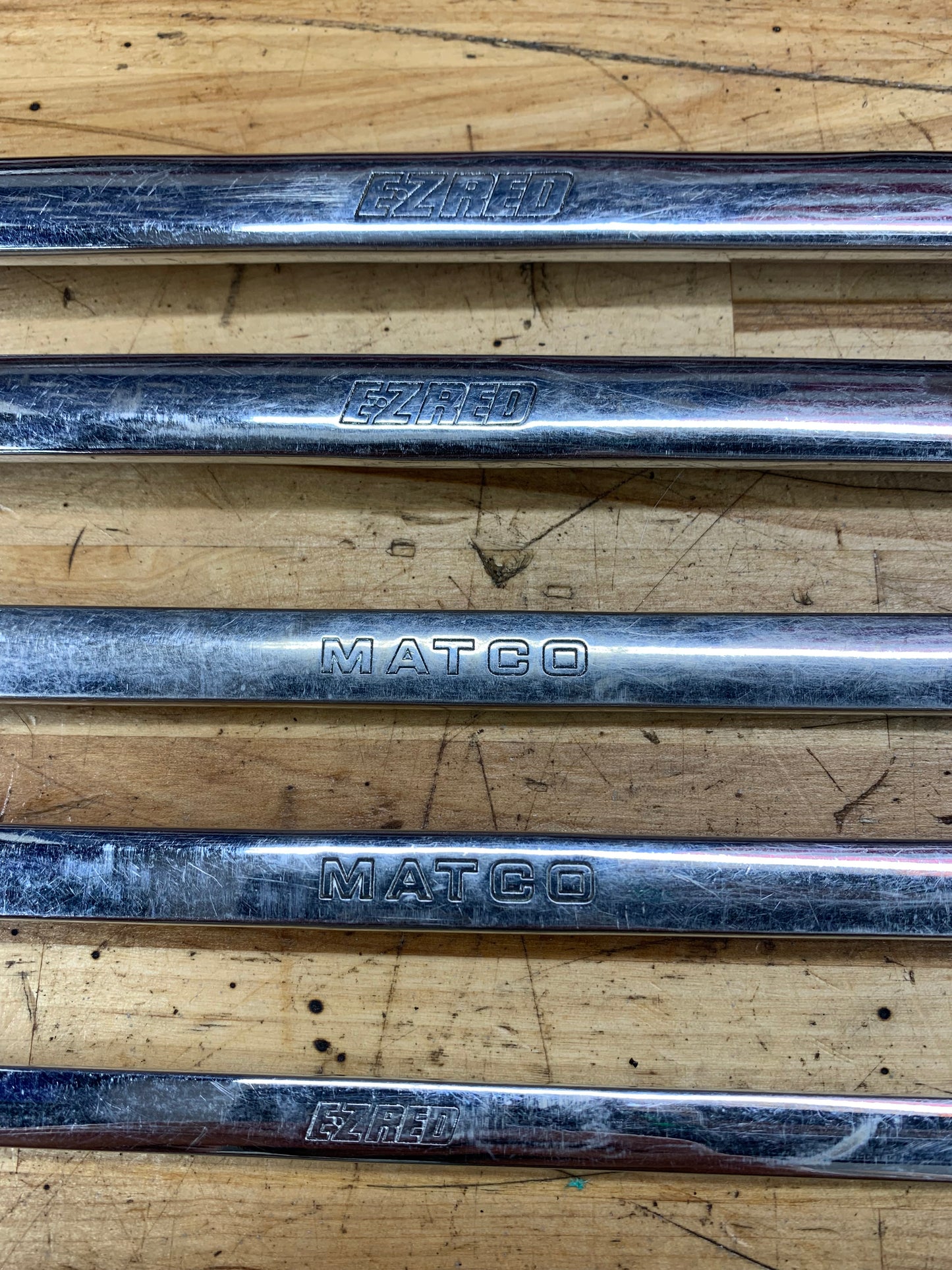 EZ Red / Matco Metric XL Flex Head Ratcheting Wrench Set 5pc 8-19mm