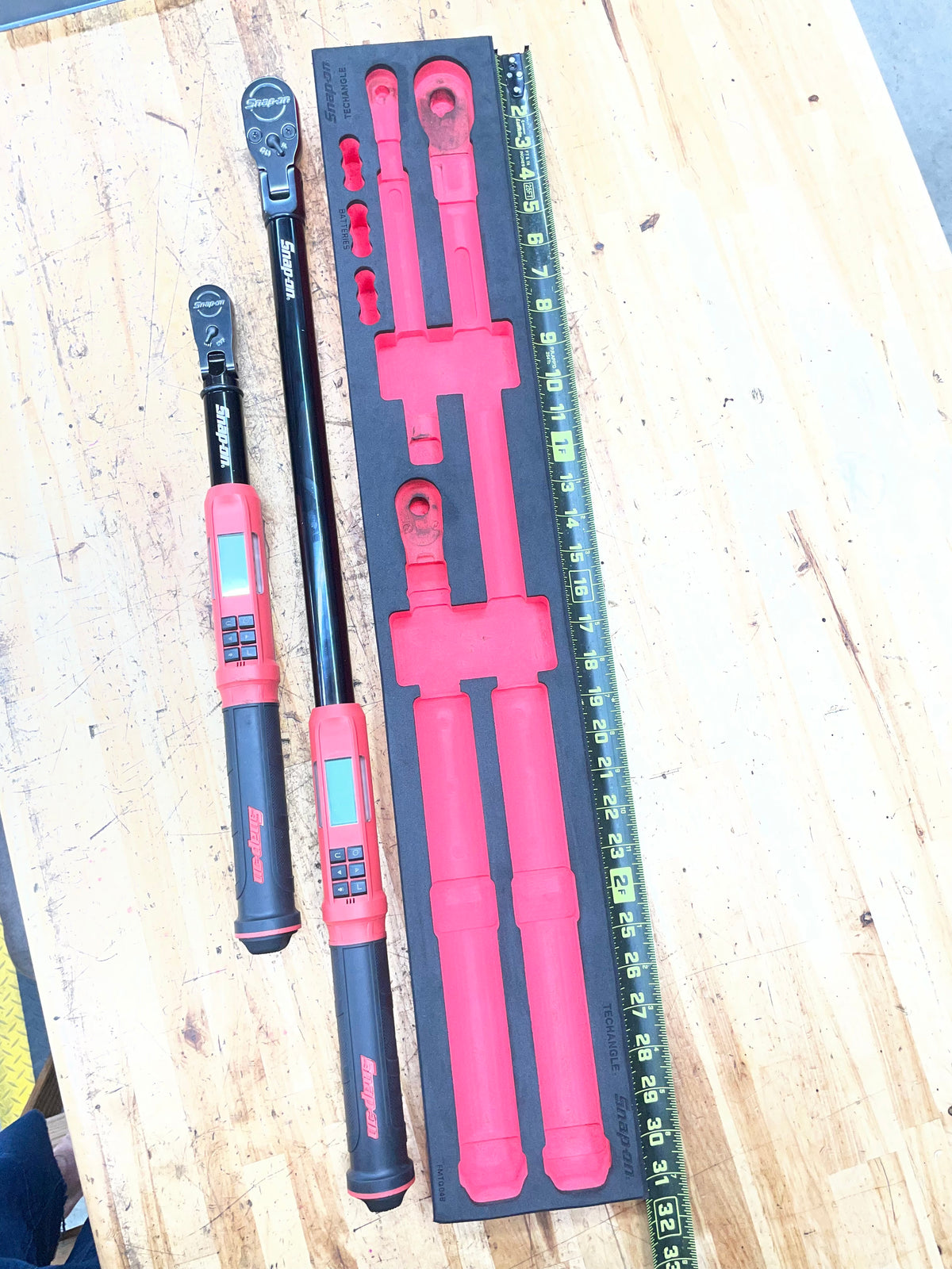 Snap On Techangle 1/2” & 3/8” Torque Wrench Foam Set USA