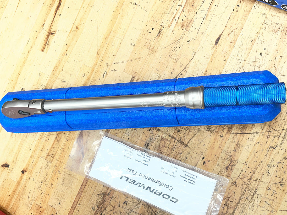 Cornwell 3/8” Click Type Torque Wrench 20-100FtLb. BRAND NEW CTGW2100FTF