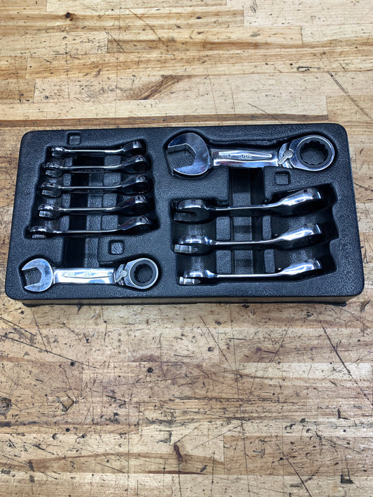 Mac Tools SAE Stubby Combo Wrench Set 10pc Mac Tools SRWS210PTA