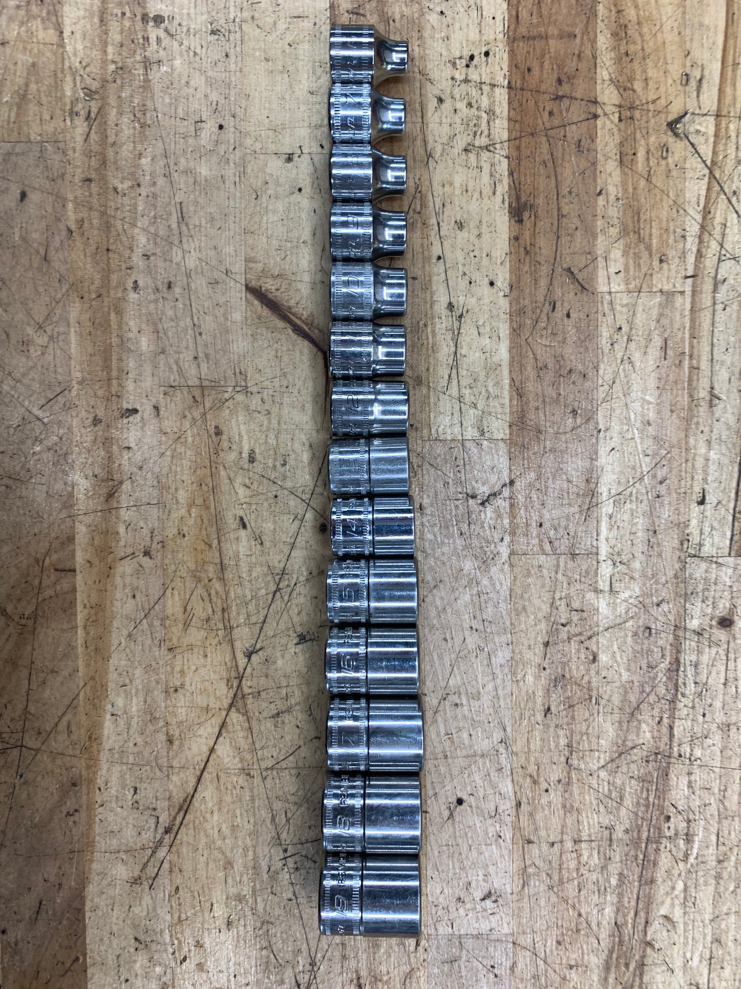 Snap On 3/8" Metric Shallow Socket Set 14pc 212FSMY