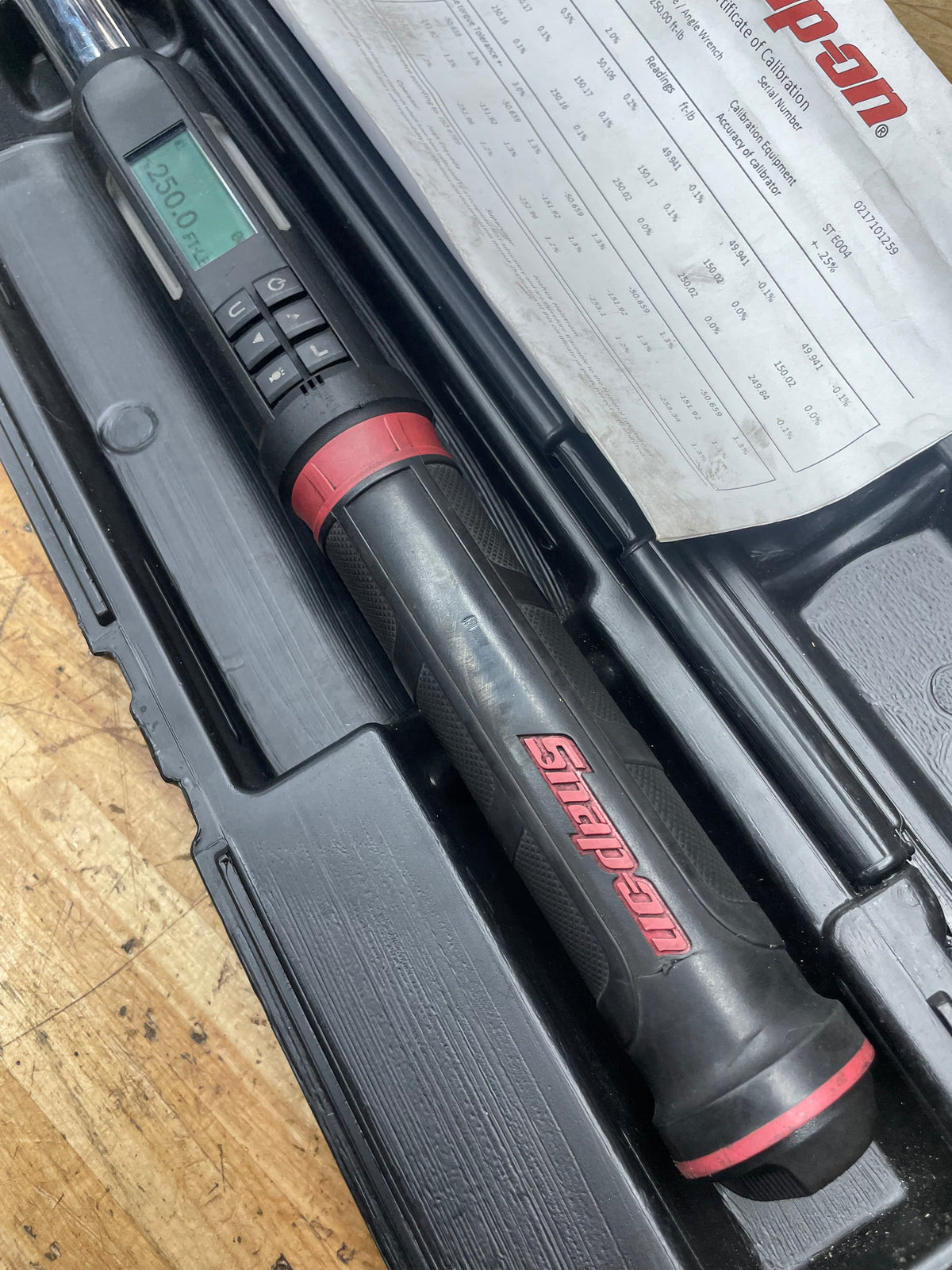 Snap On 1/2” Techangle 12.5-250 Ft.Lb. Digital Torque Wrench ATECH3F250BX