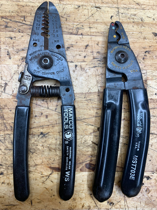 Matco Wire Stripper/Crimper Pliers BUNDLE MST703E