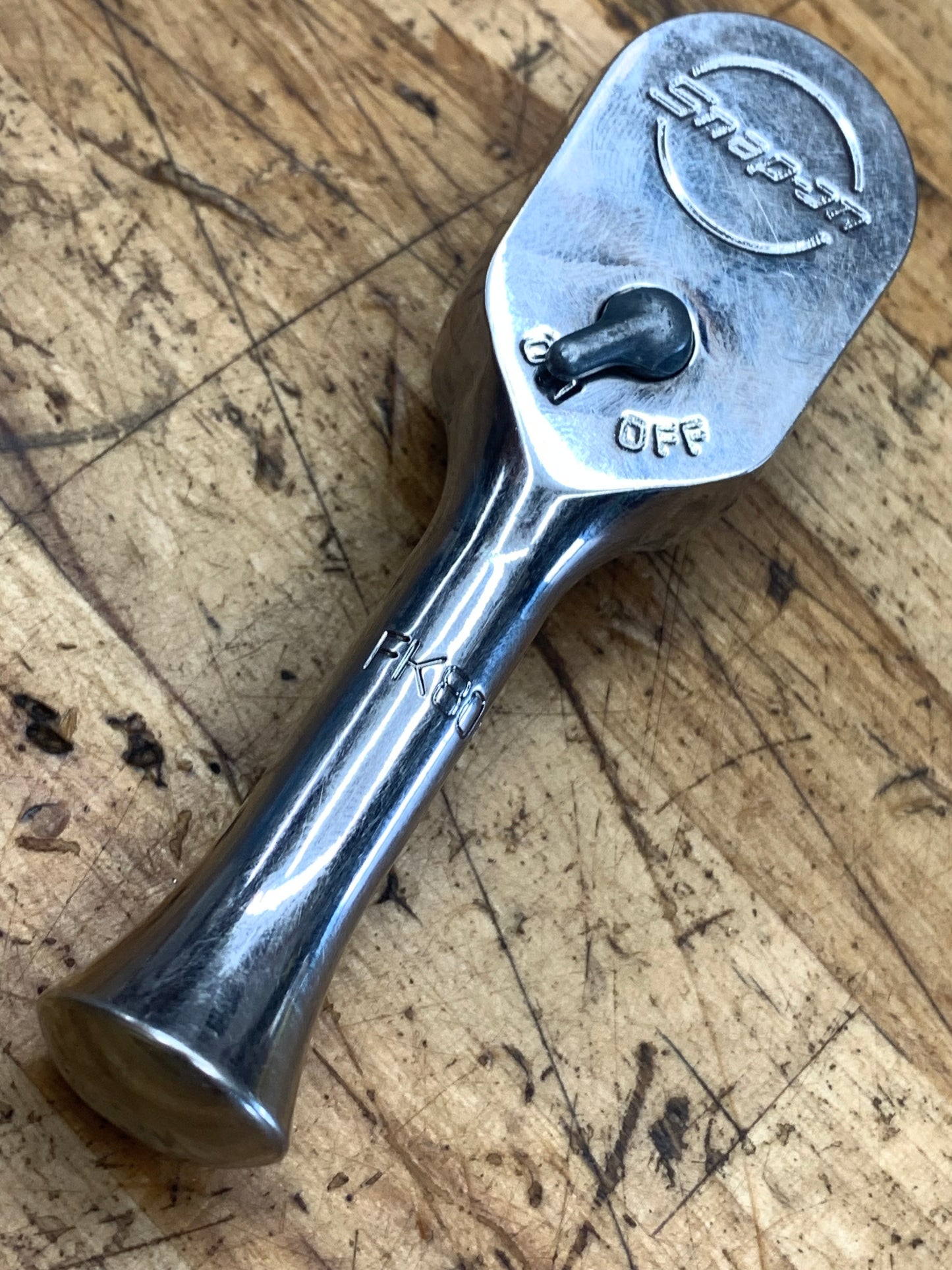 Snap On 3/8" Stubby Ratchet Fine Tooth USA FK80