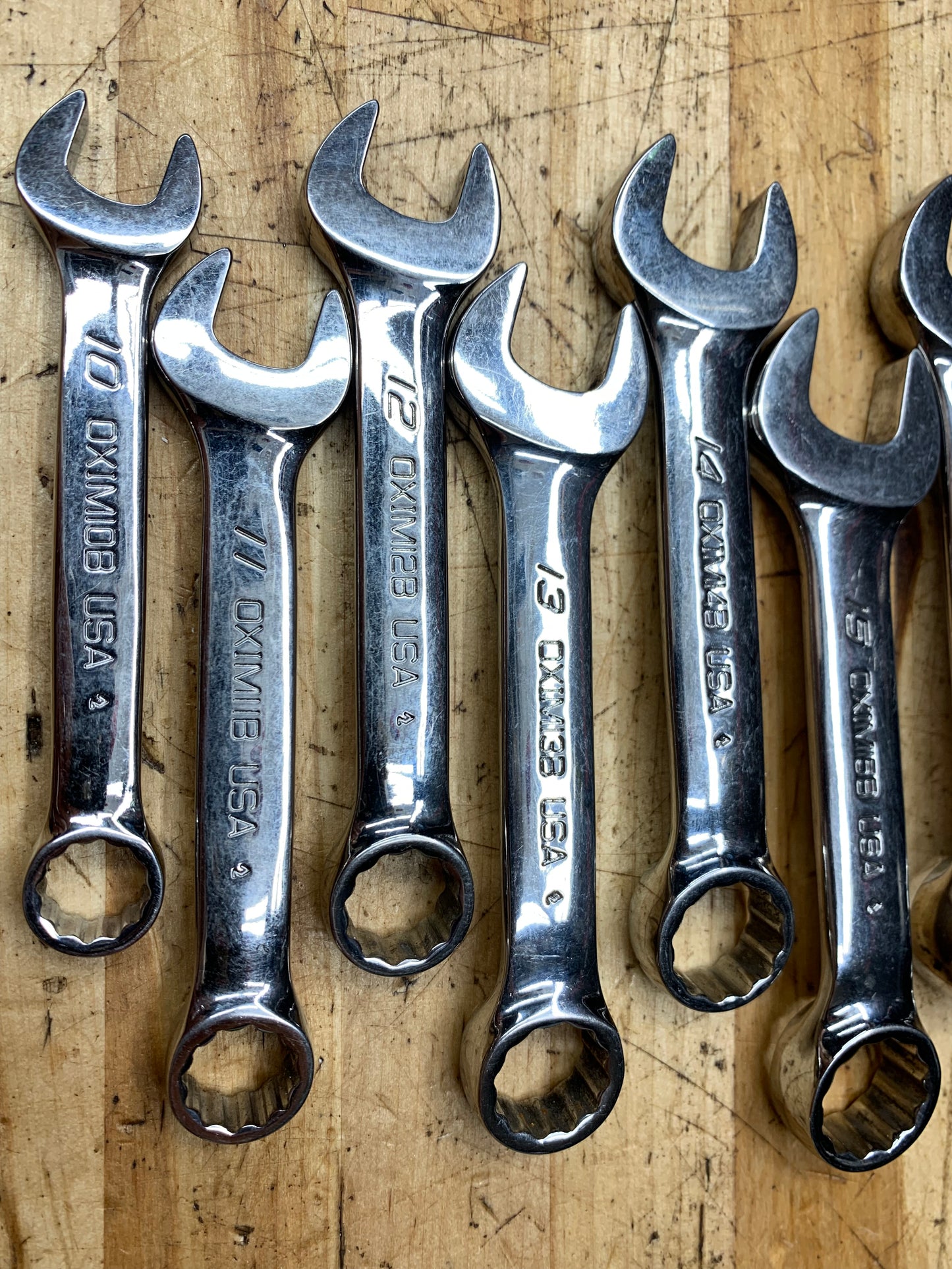 Snap On Metric Stubby Wrench Set 10-19mm 10pc  USA OXIM710B