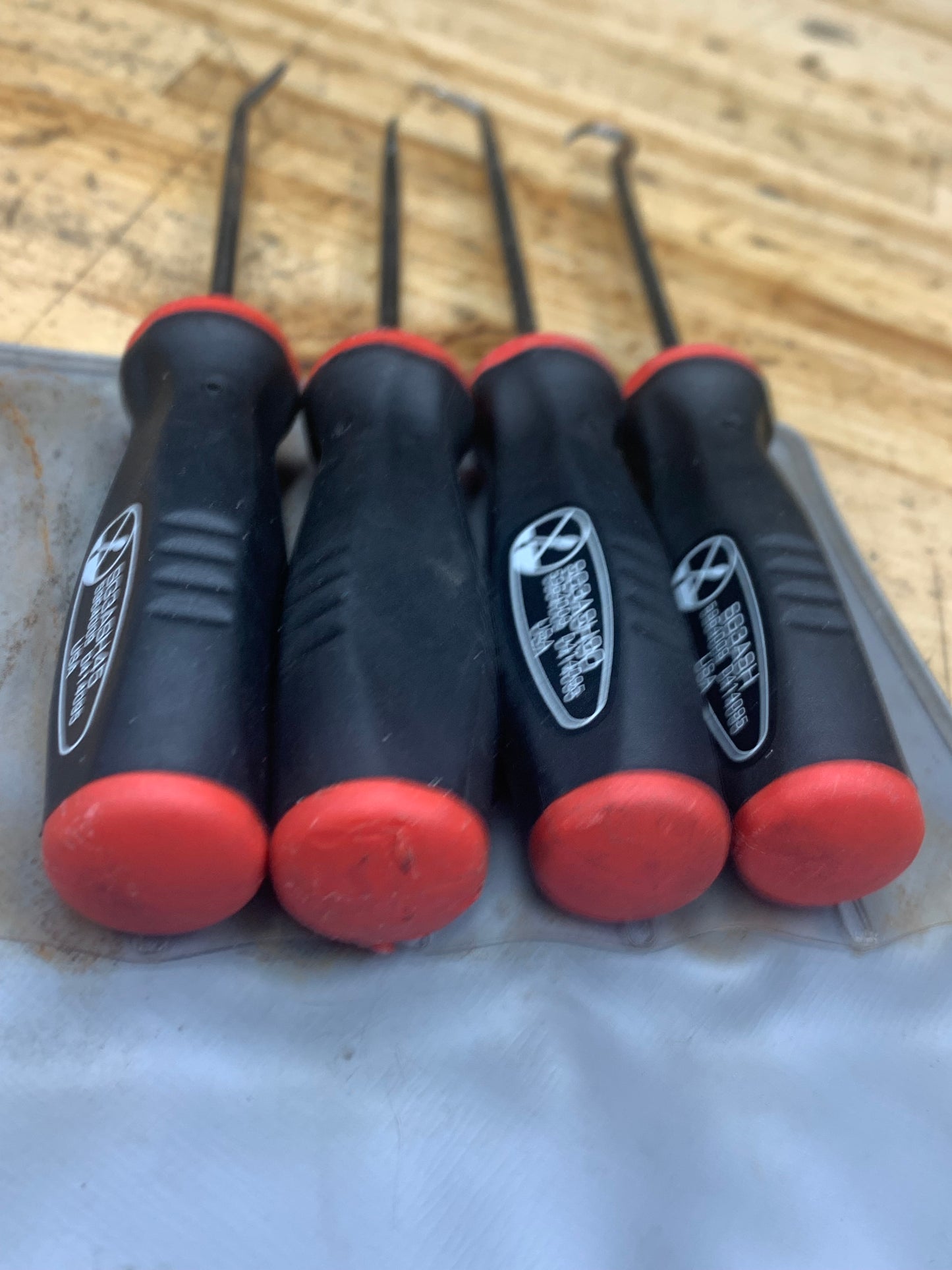 Snap On Mini Pick Set Vintage Soft Grip Pouch Set USA SGASA204