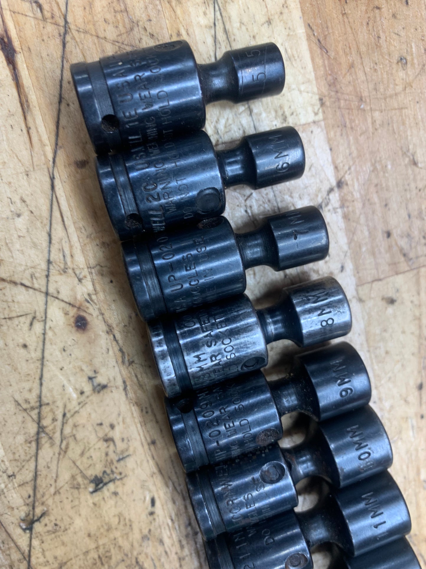 Cornwell 1/4” Metric Impact Swivel Socket Set 11pc USA