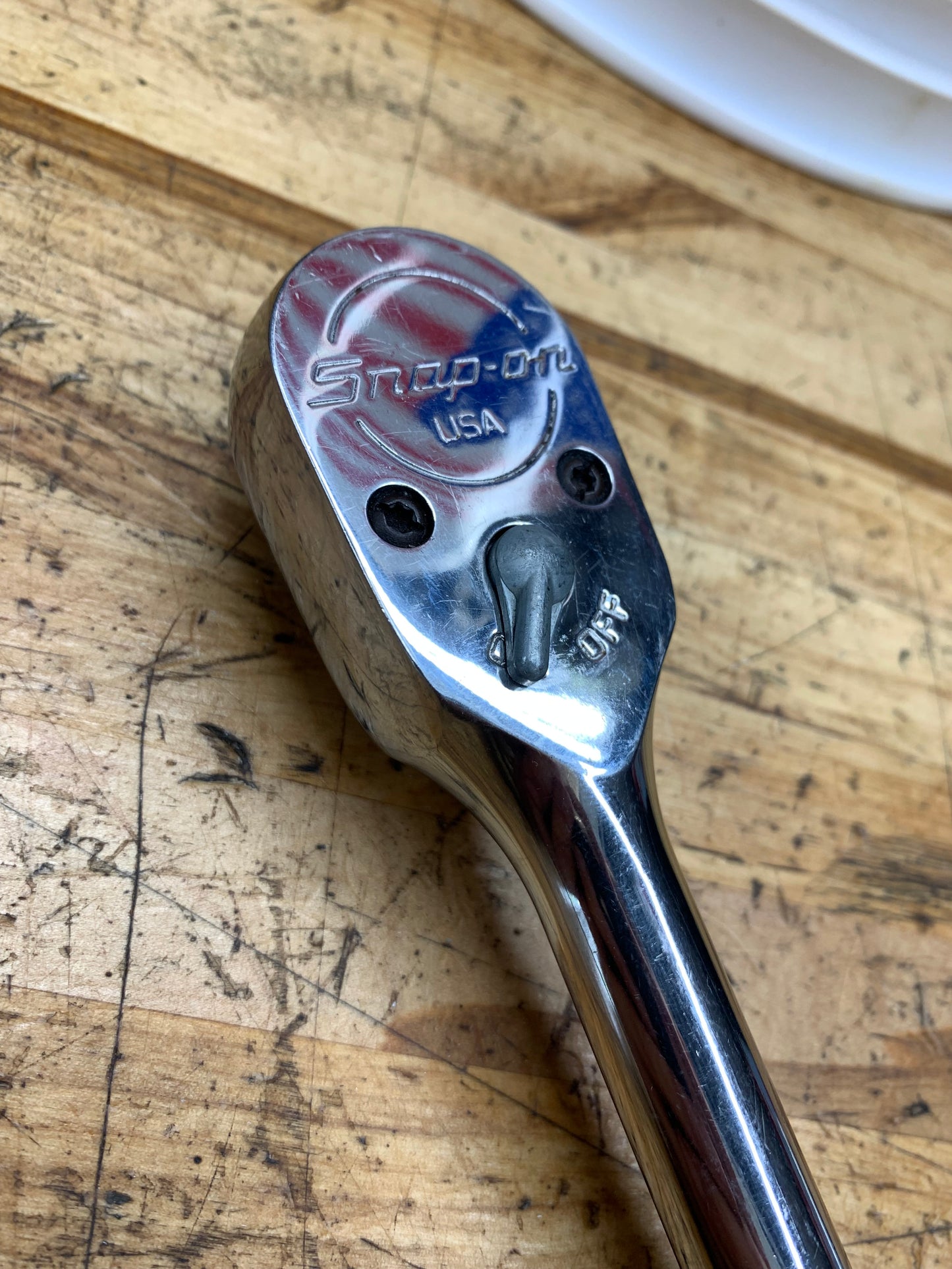 Snap On 1/2" Chrome Handle Ratchet USA S936