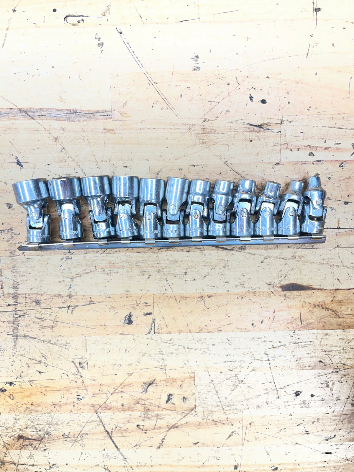 Gearwrench 1/4" Metric Universal Swivel Socket Set 12pc 5-15mm 80311