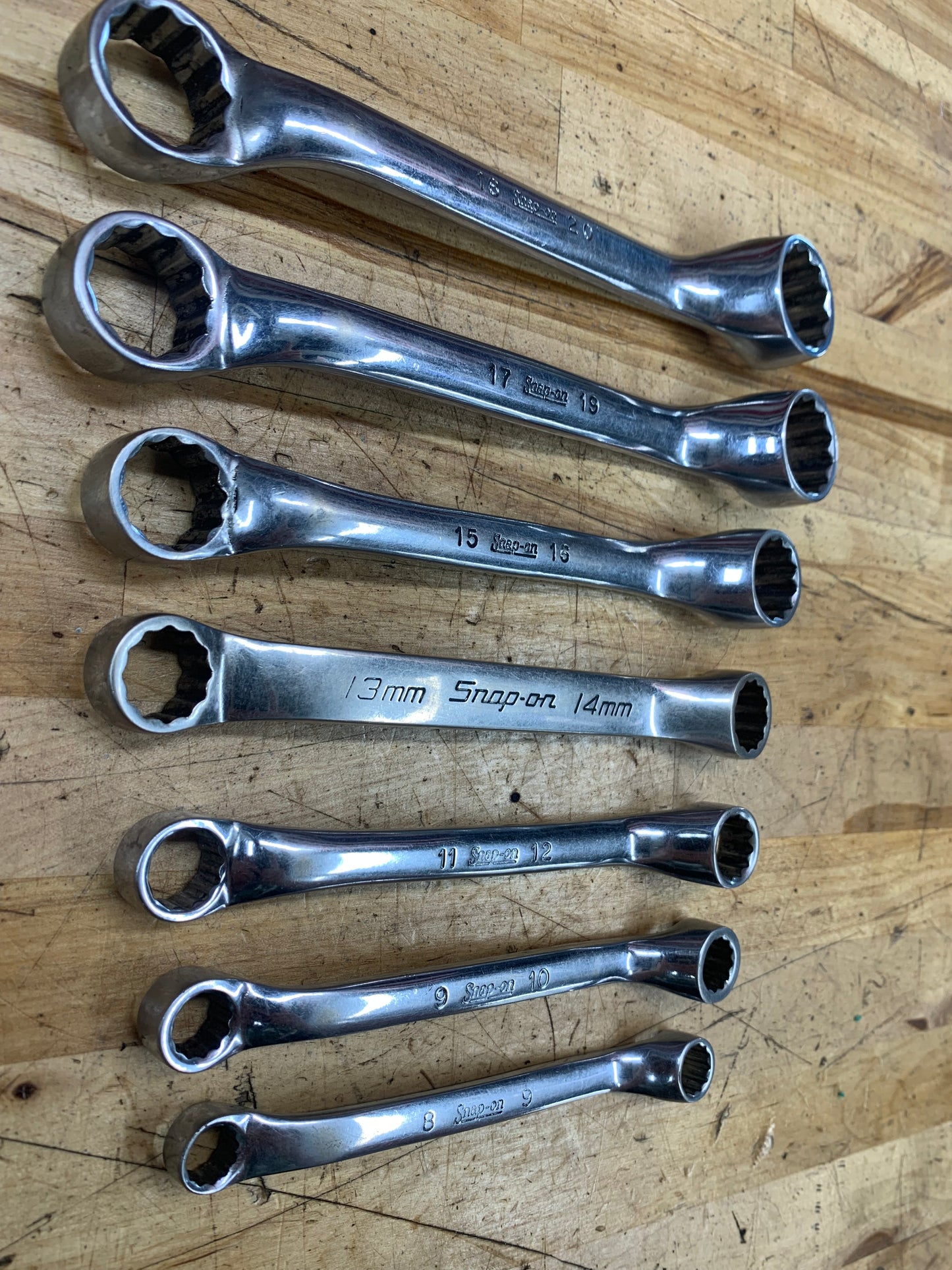 Snap On Metric Offset Box Short Pattern Wrenches 7pc