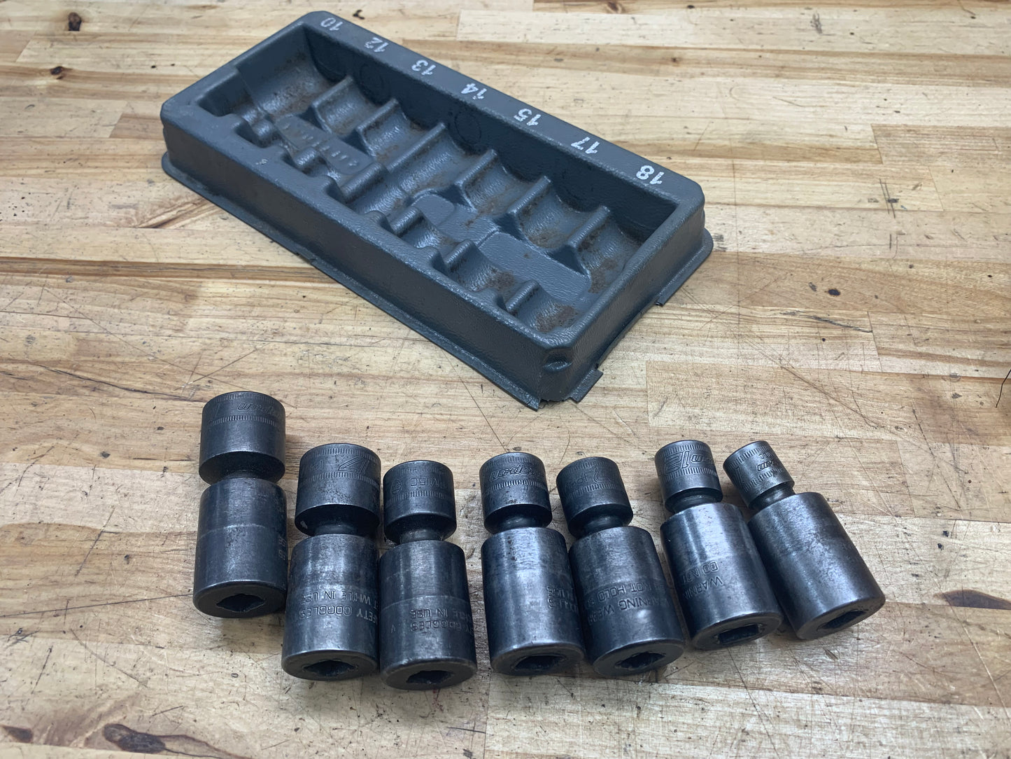 Snap On Metric 3/8” Impact Swivel Universal Socket Set 207IPFM