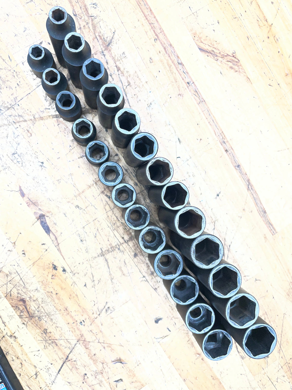 Blue Power 3/8” Metric Impact Deep/Shallow Socket Sets 26pc 7-19mm