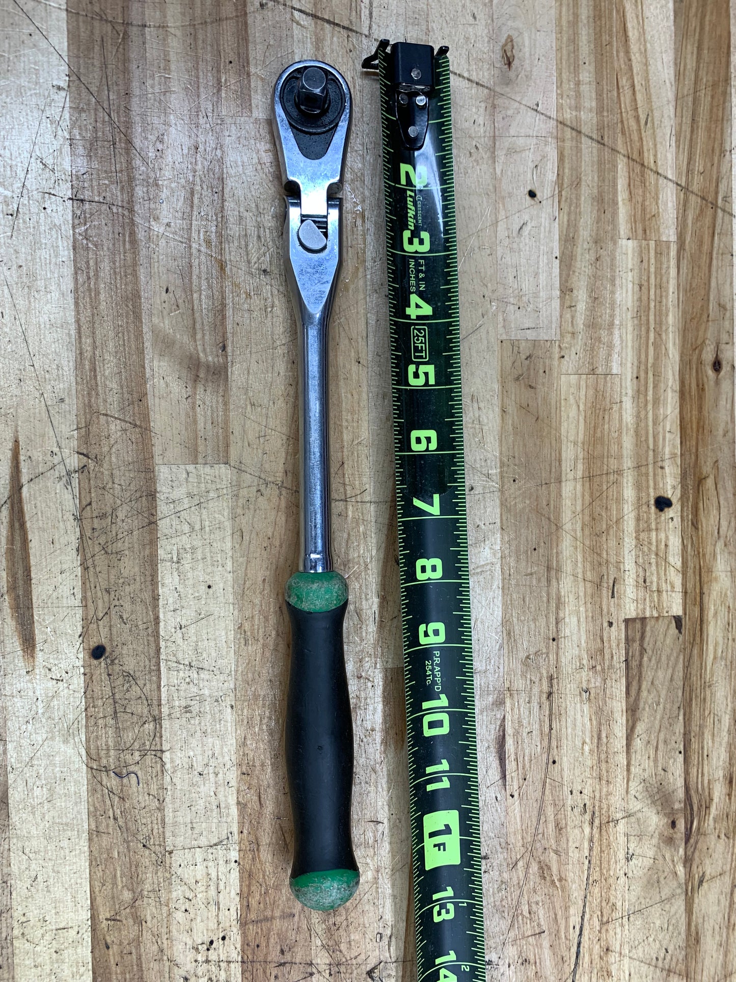 Matco 3/8" Locking Flex Head Ratchet 88 Fine Tooth Green BFR128LFG USA