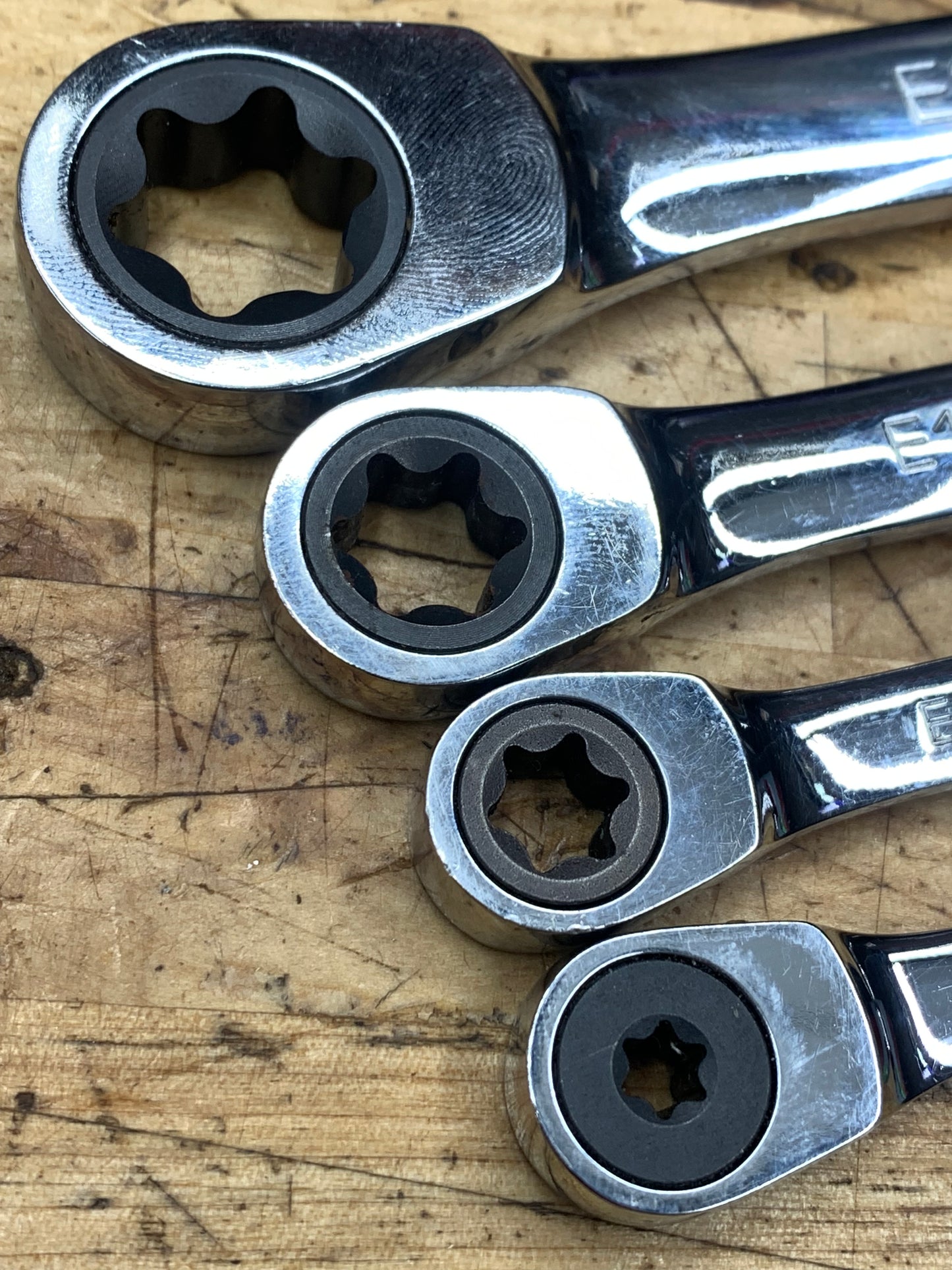 Matco Ratcheting E-Torx Ratcheting Double Box Wrench Set 4pc 7GRXR