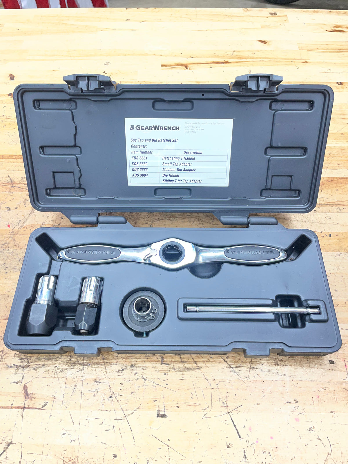 Gearwrench 5pc Tap/Die Wrench Set 3880