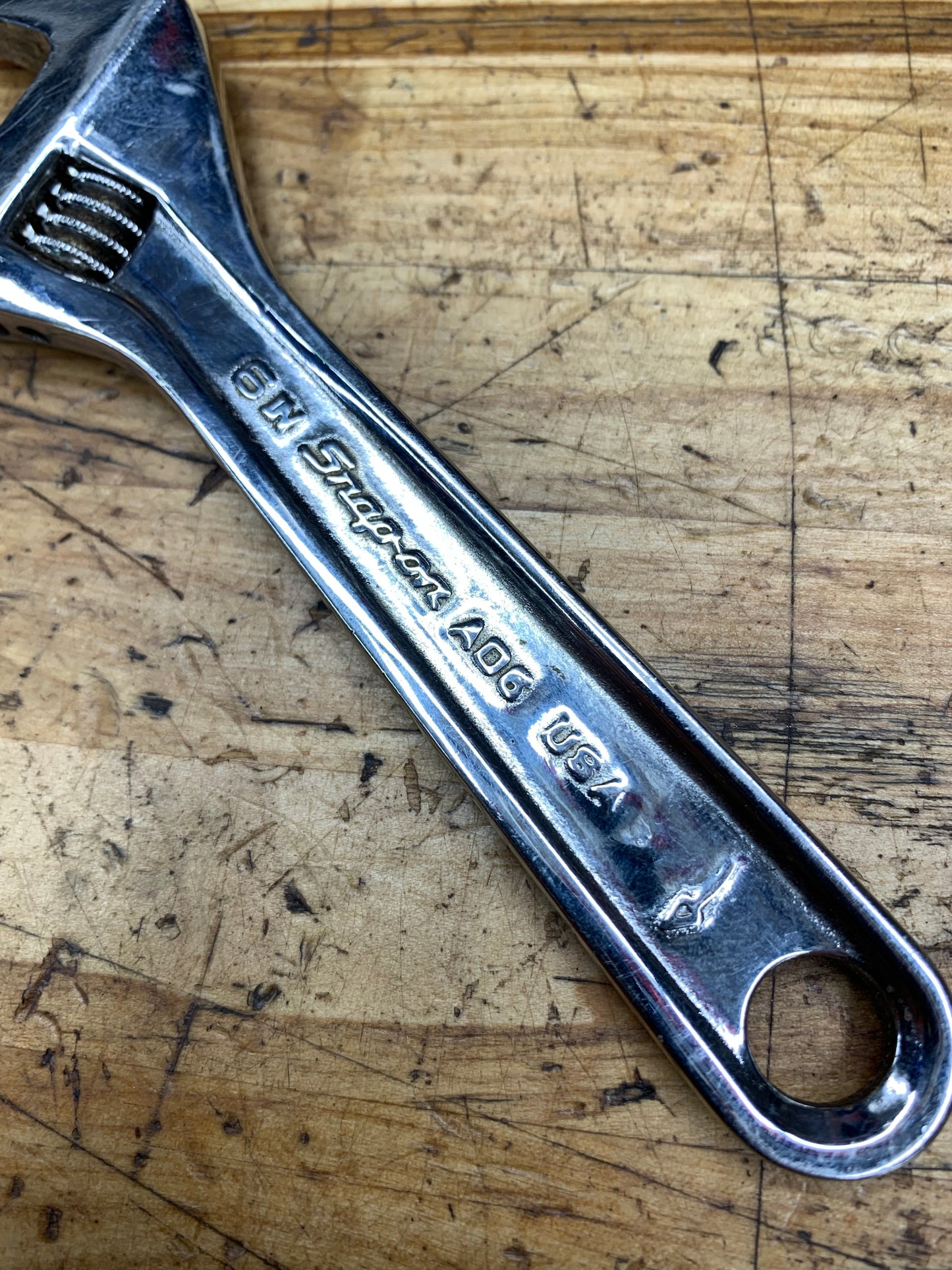 Snap On 6" Adjustable Wrench 6" Chorme USA AD6