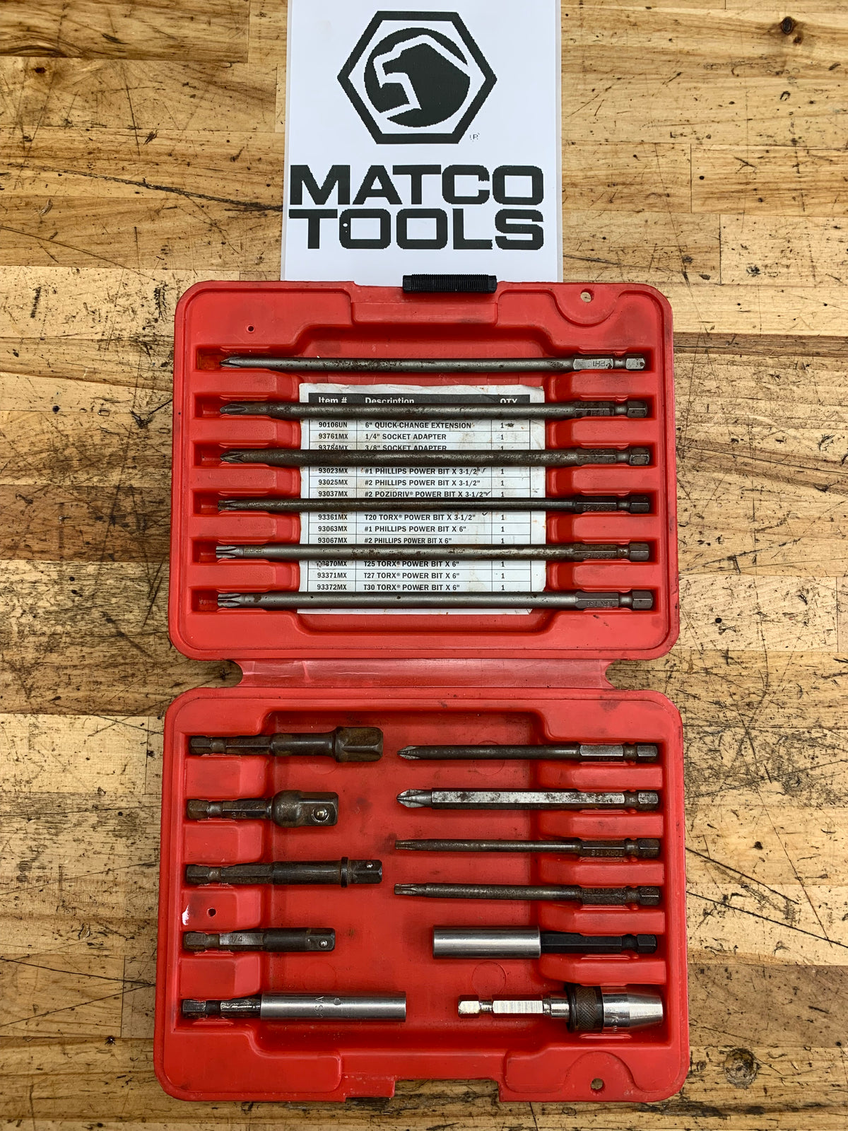 Matco File Set Matco Long Hex Driver Bit Set 16pc. MQC16B – MRC Tools LLC