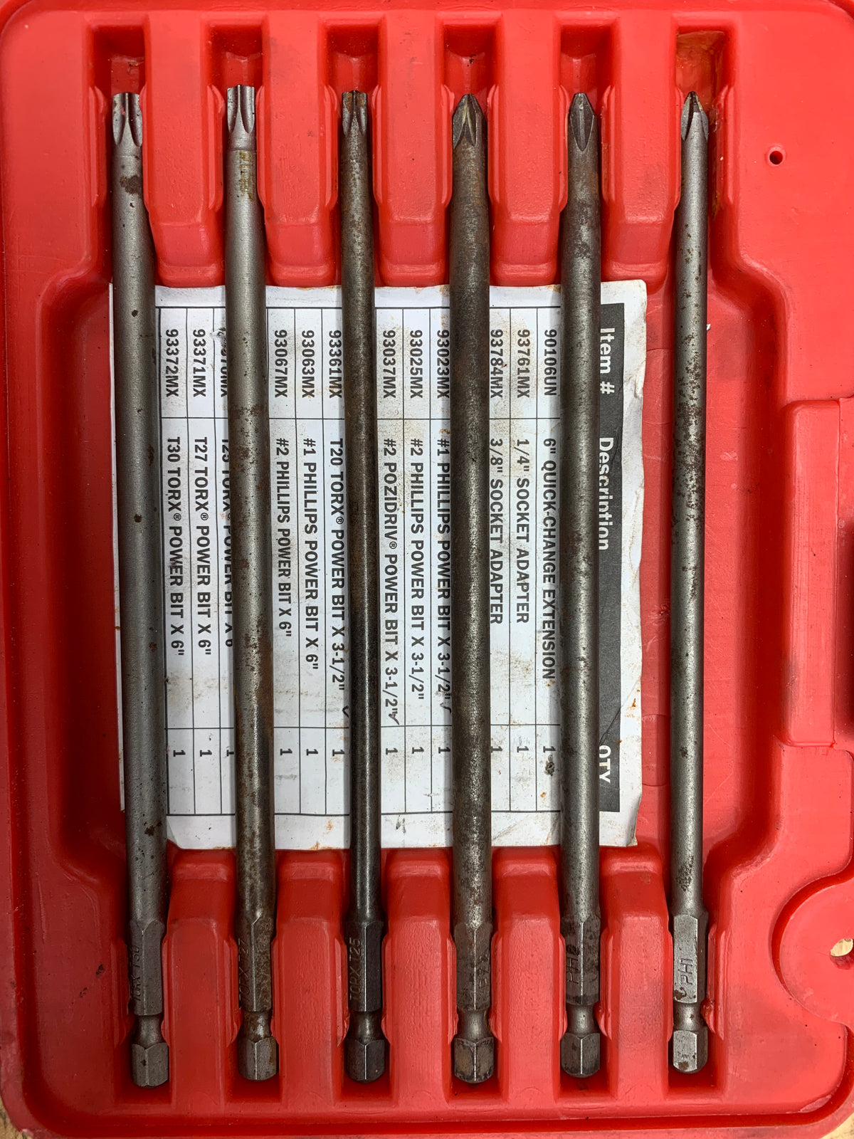 Matco File Set Matco Long Hex Driver Bit Set 16pc. MQC16B – MRC Tools LLC
