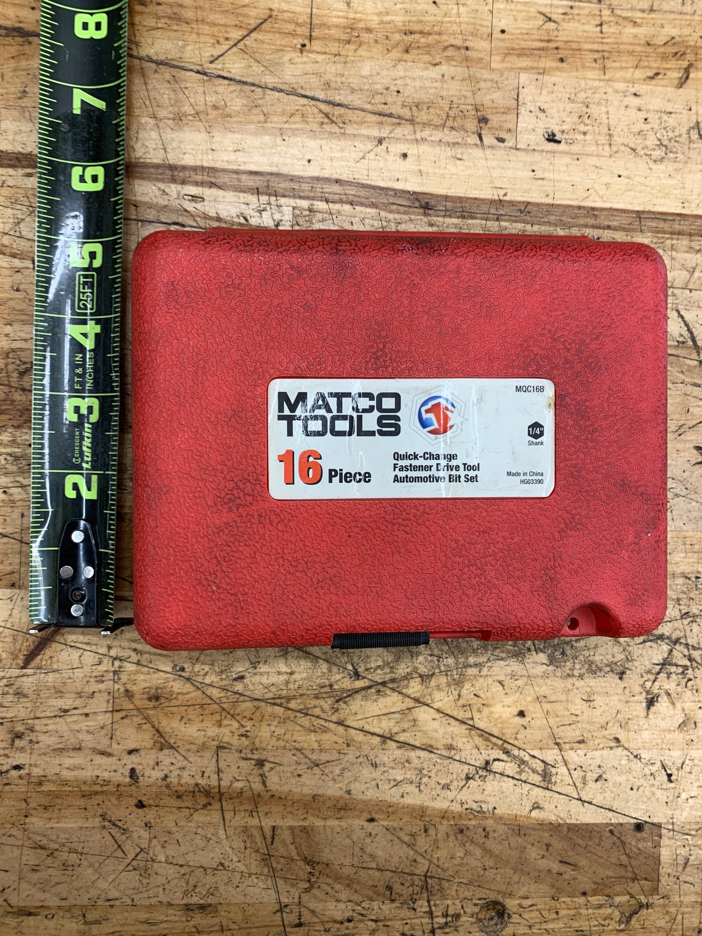 Matco Long Hex Driver Bit Set 16pc.  MQC16B