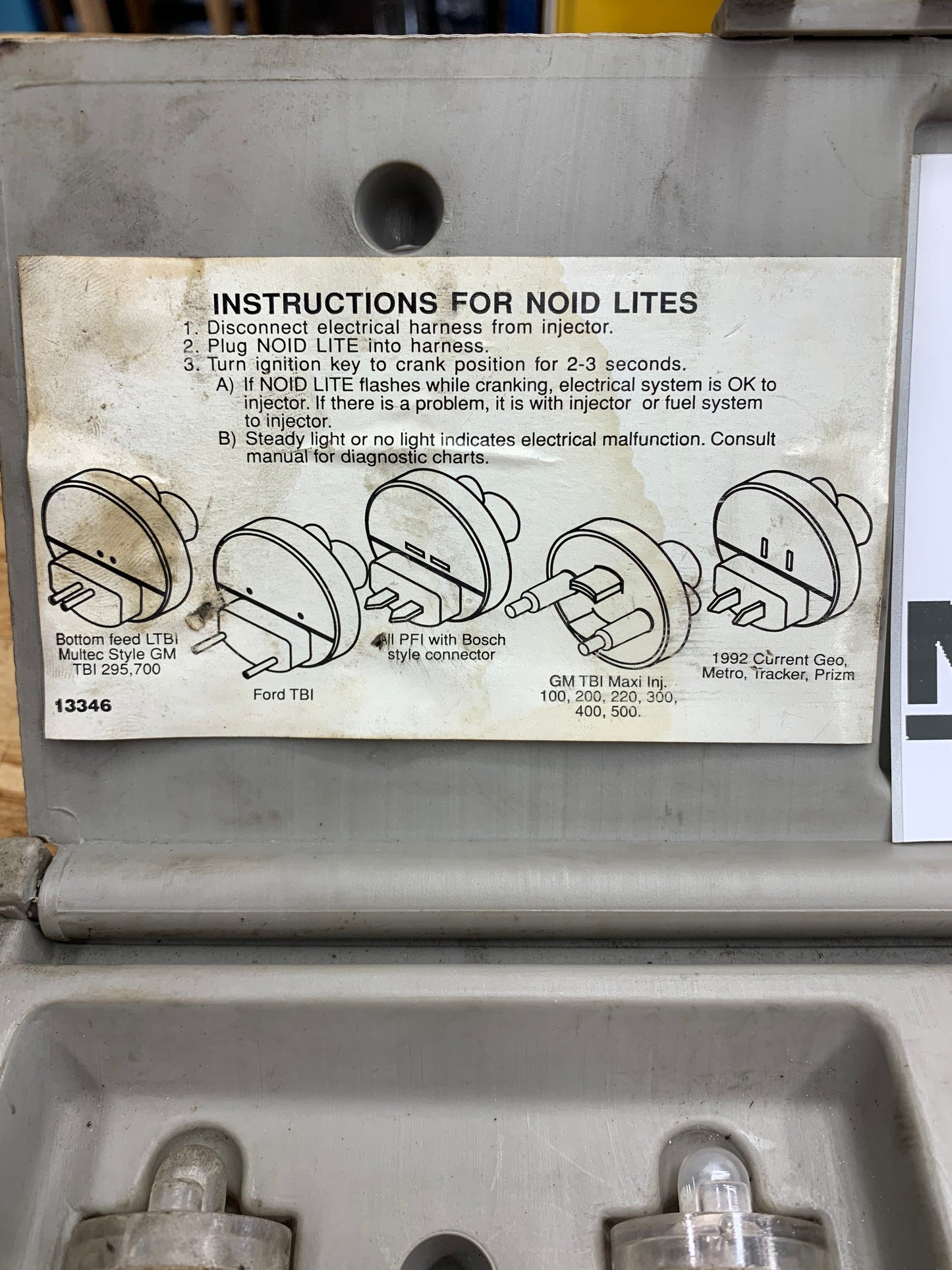 Matco Tools Injector Noid Light Set USA NLT8837A