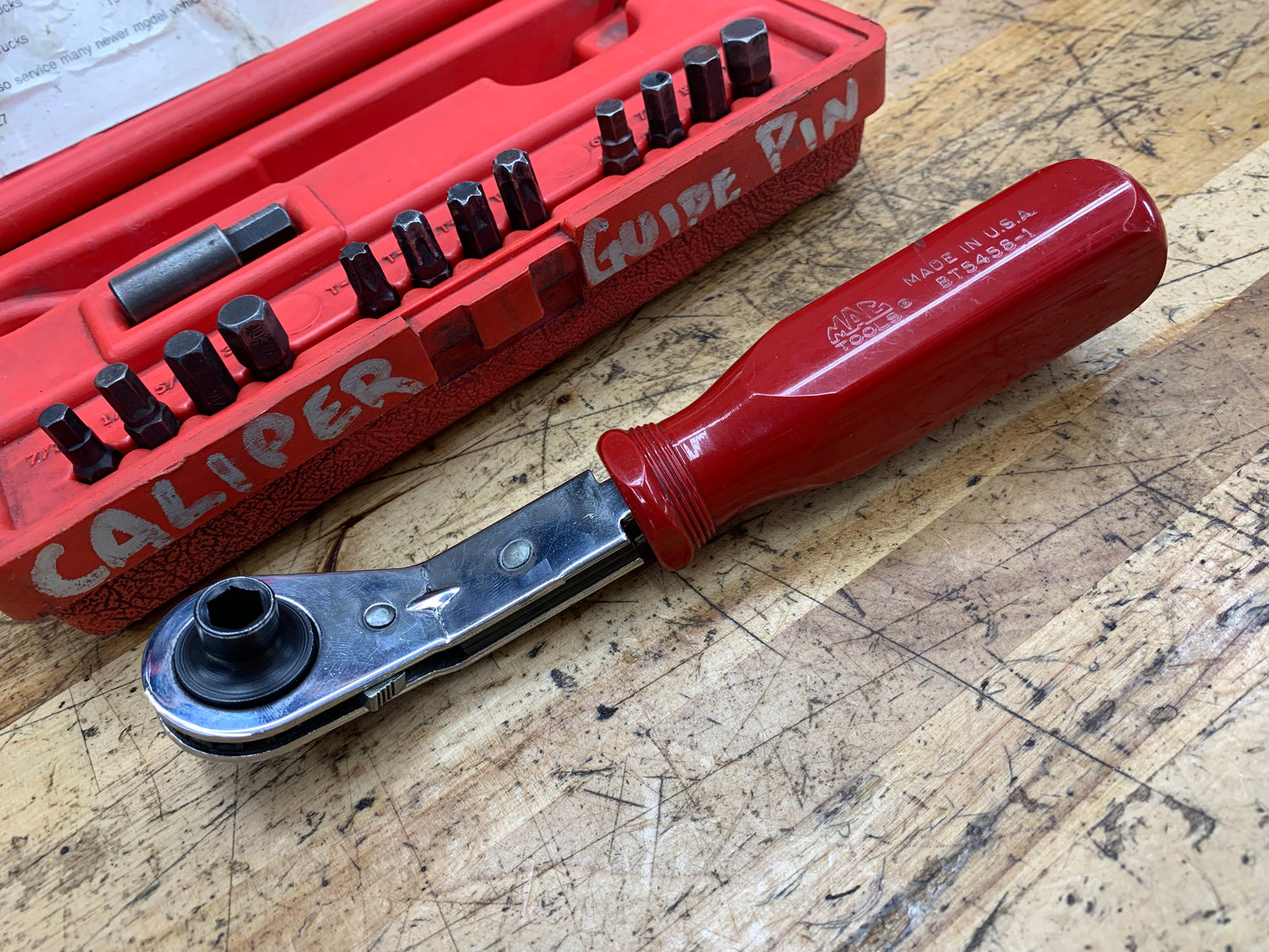 Mac Tools Brake Caliper Guide Pin Wrench Set BT54581