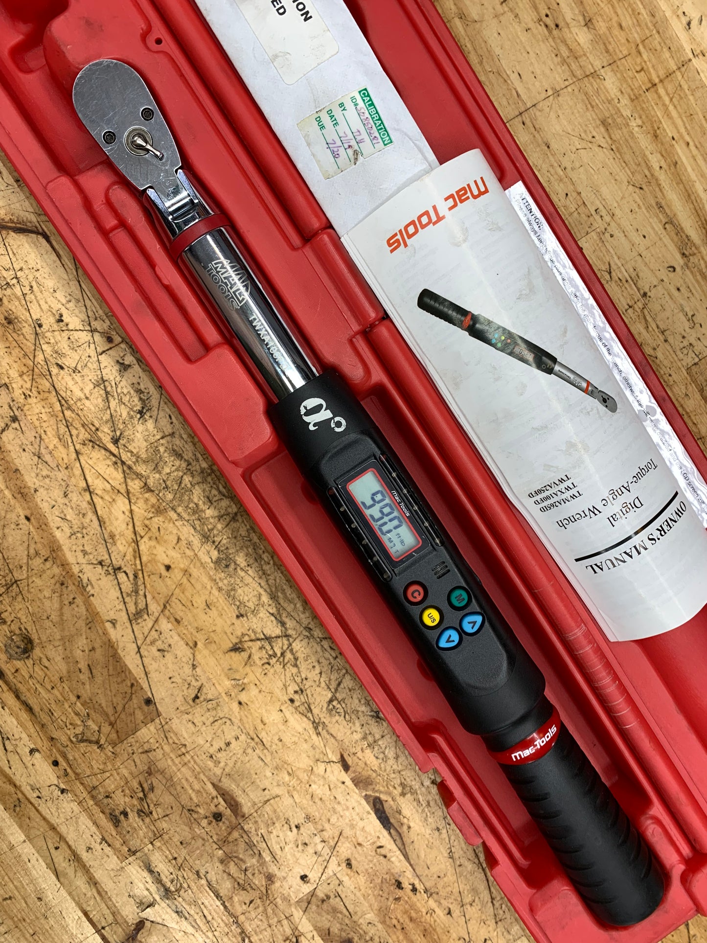 Mac Tools 3/8" Digital Torque Angle Wrench 5-99 Ft.Lb. TWXA100FD