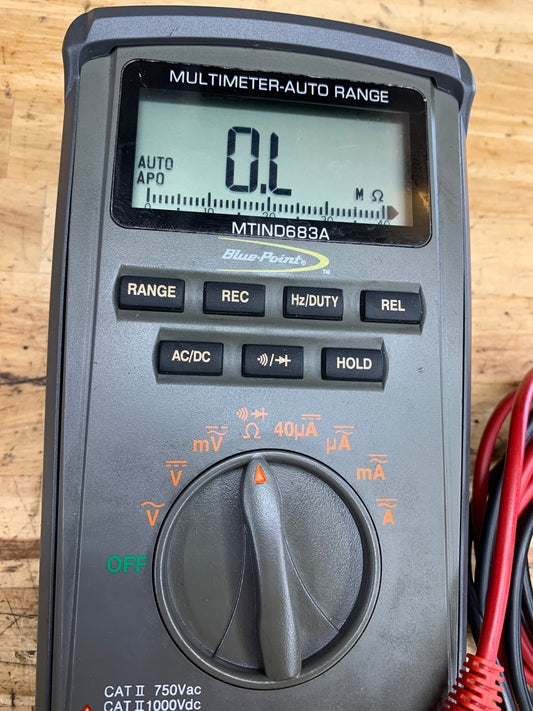 Blue Point Auto Ranging Multimeter MTIND683A