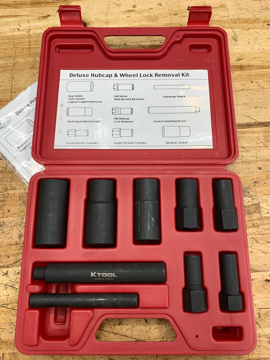 K-Tool Locking Lug Removal Tool Kit 71910